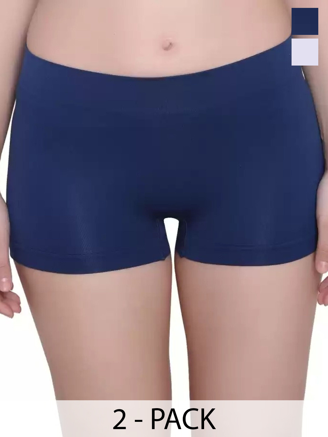 DHANDAI FASHION Pack Of 3 Mid-Rise Boys Shorts Briefs Boy Short Full P(Mo-2+CB-2)BluWht