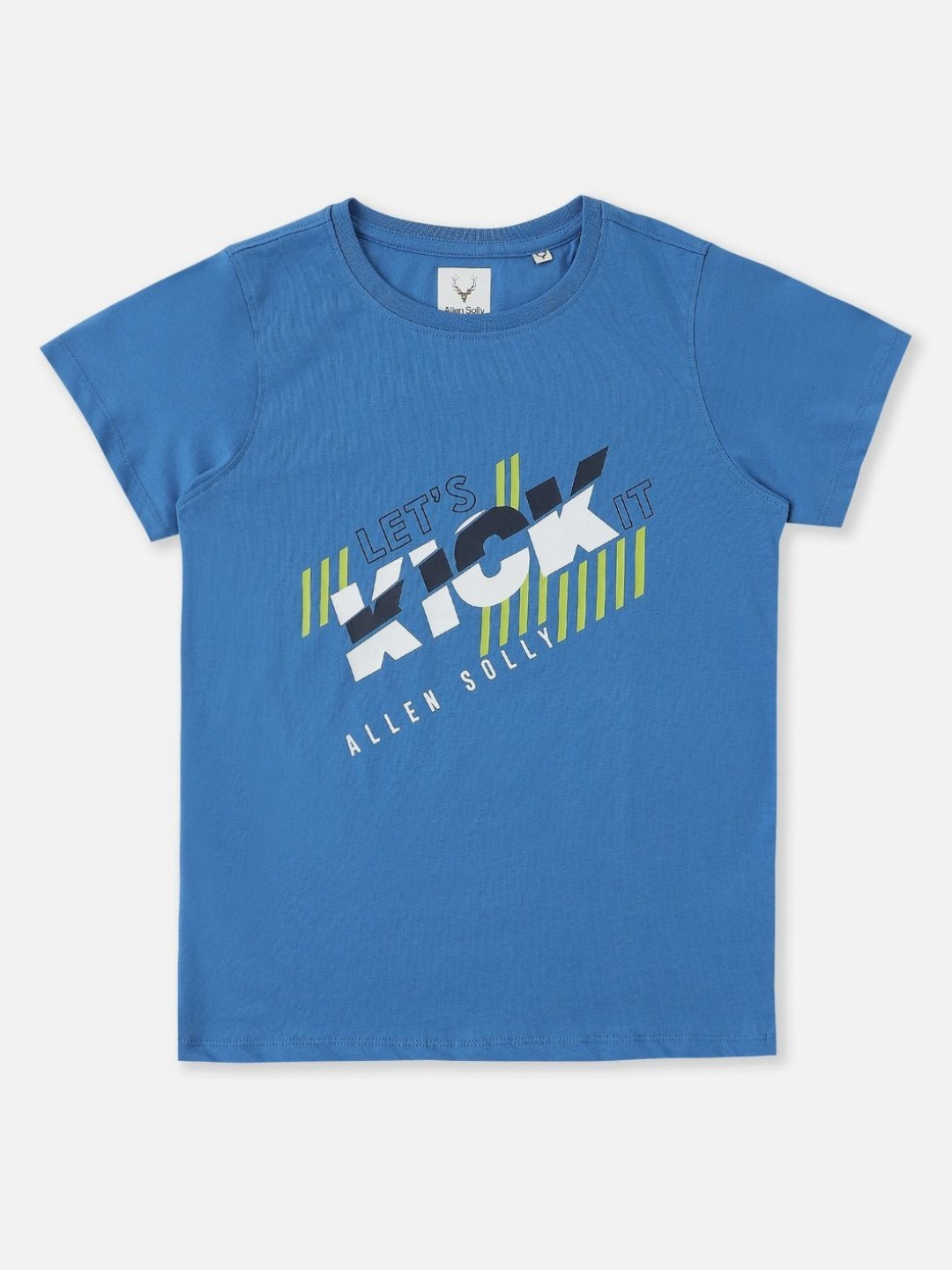 Allen Solly Junior Boys Typography Printed Round Neck Cotton T-shirt