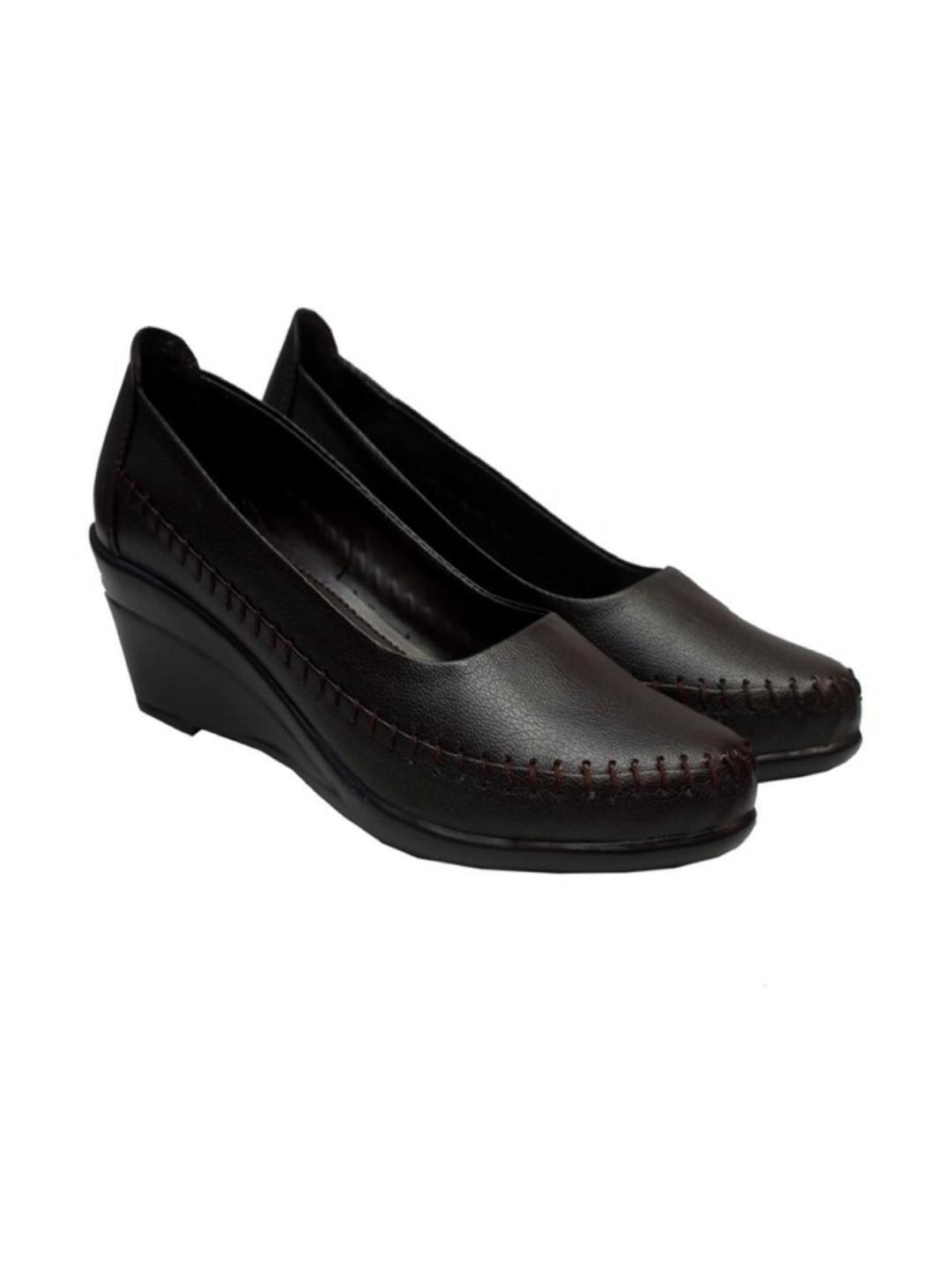 banuchi Women Solid Black Slip-On Shoes