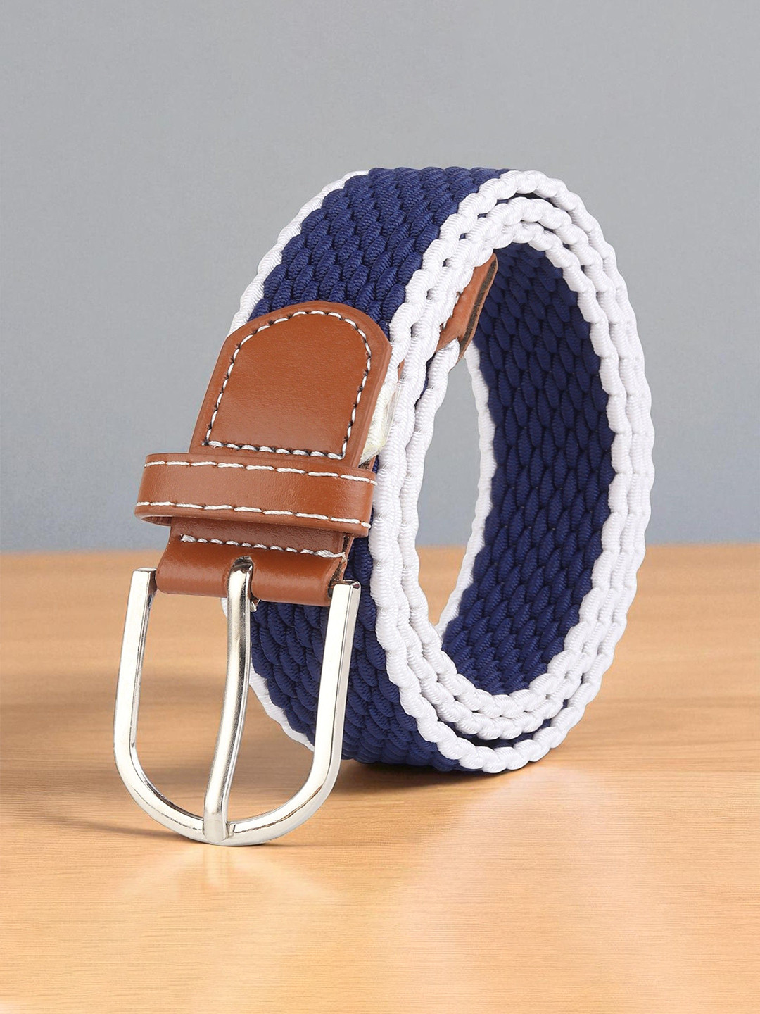 ZORO Men Textured Push Pin Belt