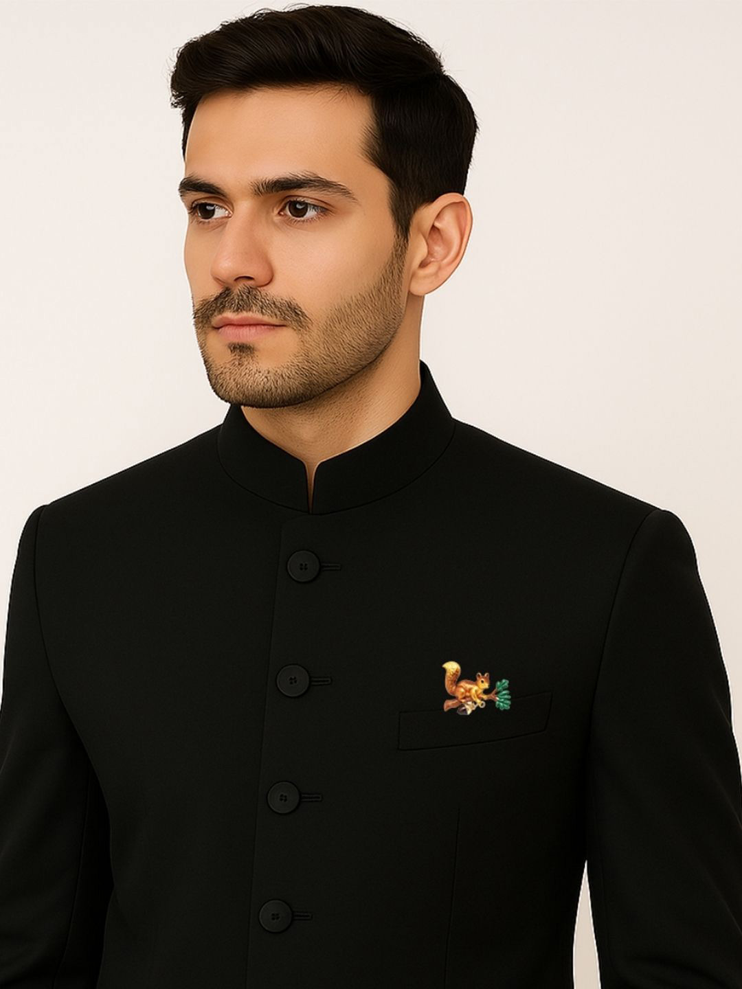 Leonardi Mens Squirrel Statement Brooch