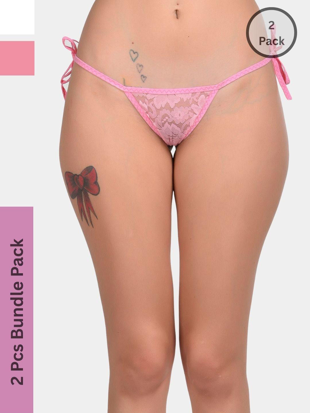 ZERJAMA Women White Briefs