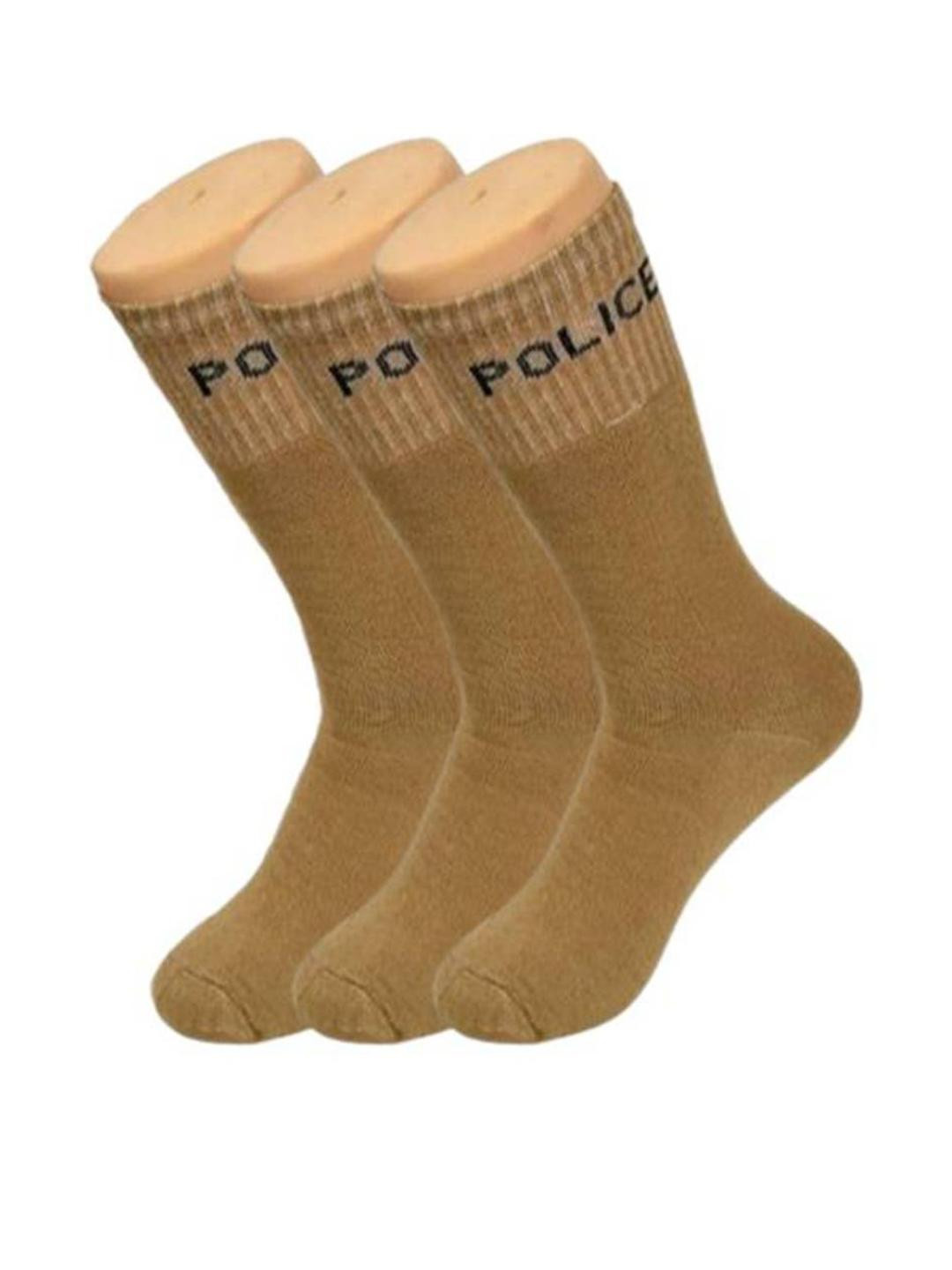 VOICI Pack Of 3 Men's Khaki Gold Socks