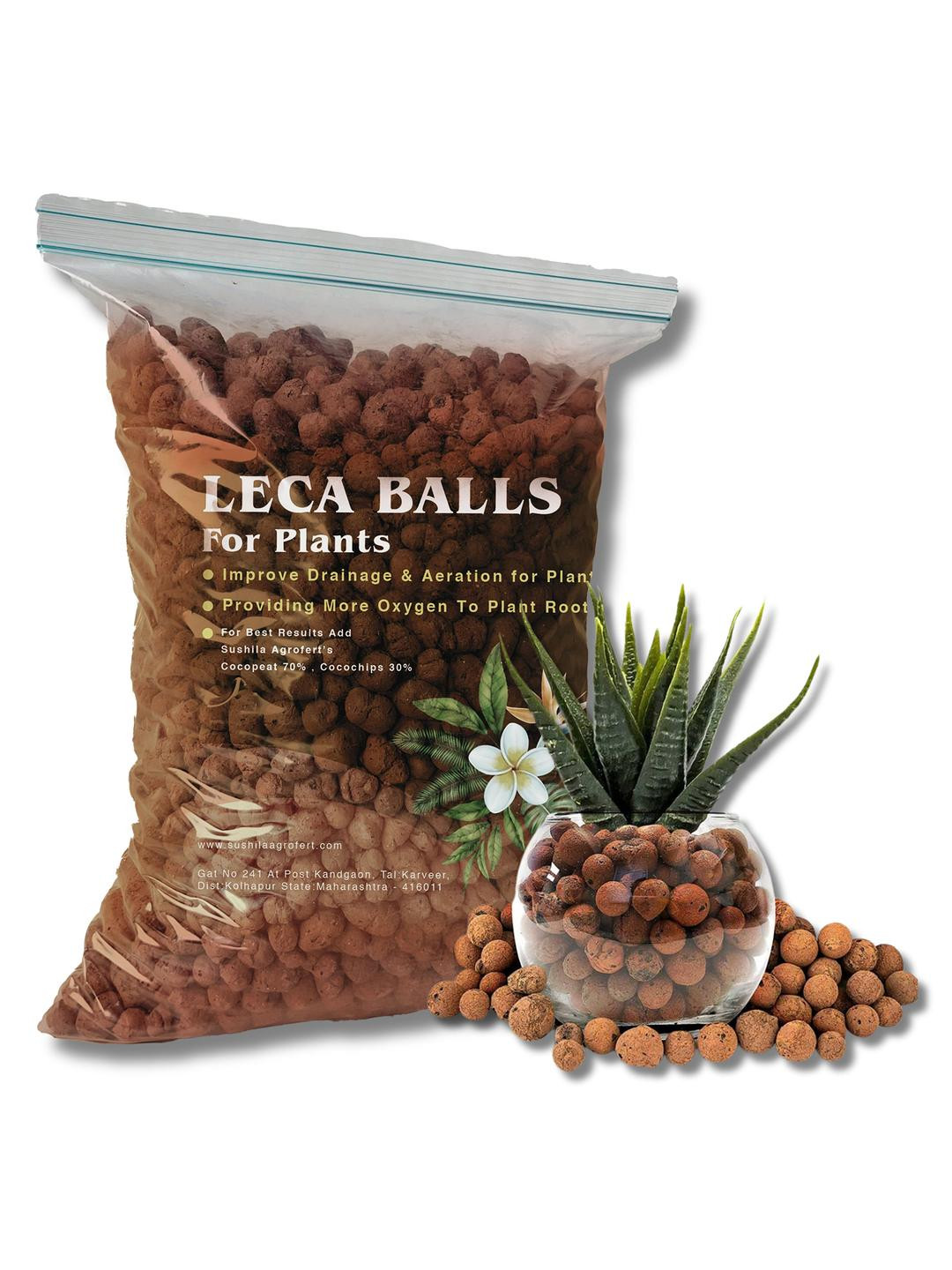 SUSHILA AGROFERT Leca Clay Balls for Plants