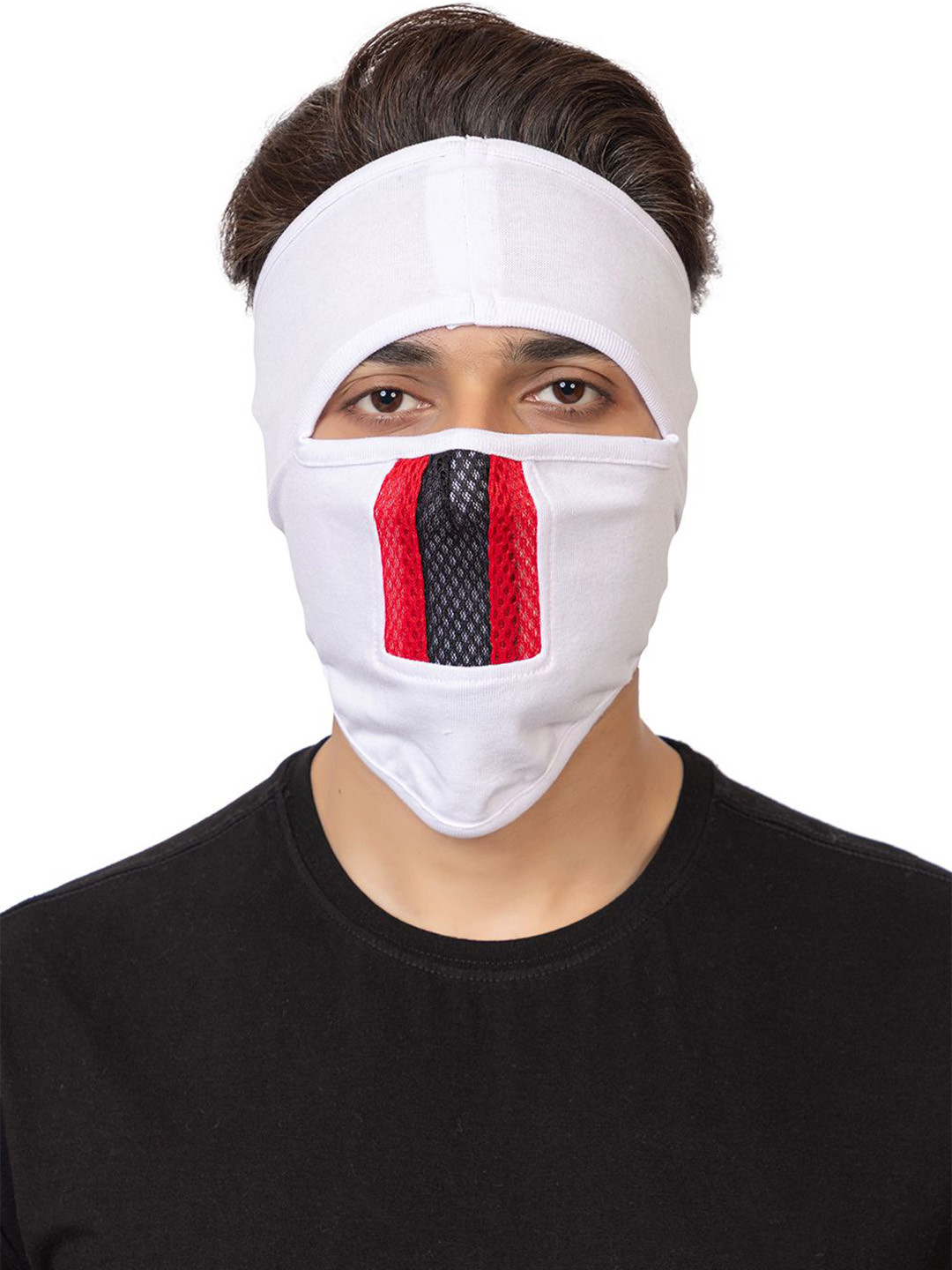 Gajraj Cotton Stretchable Full Face Mask With Air Filter