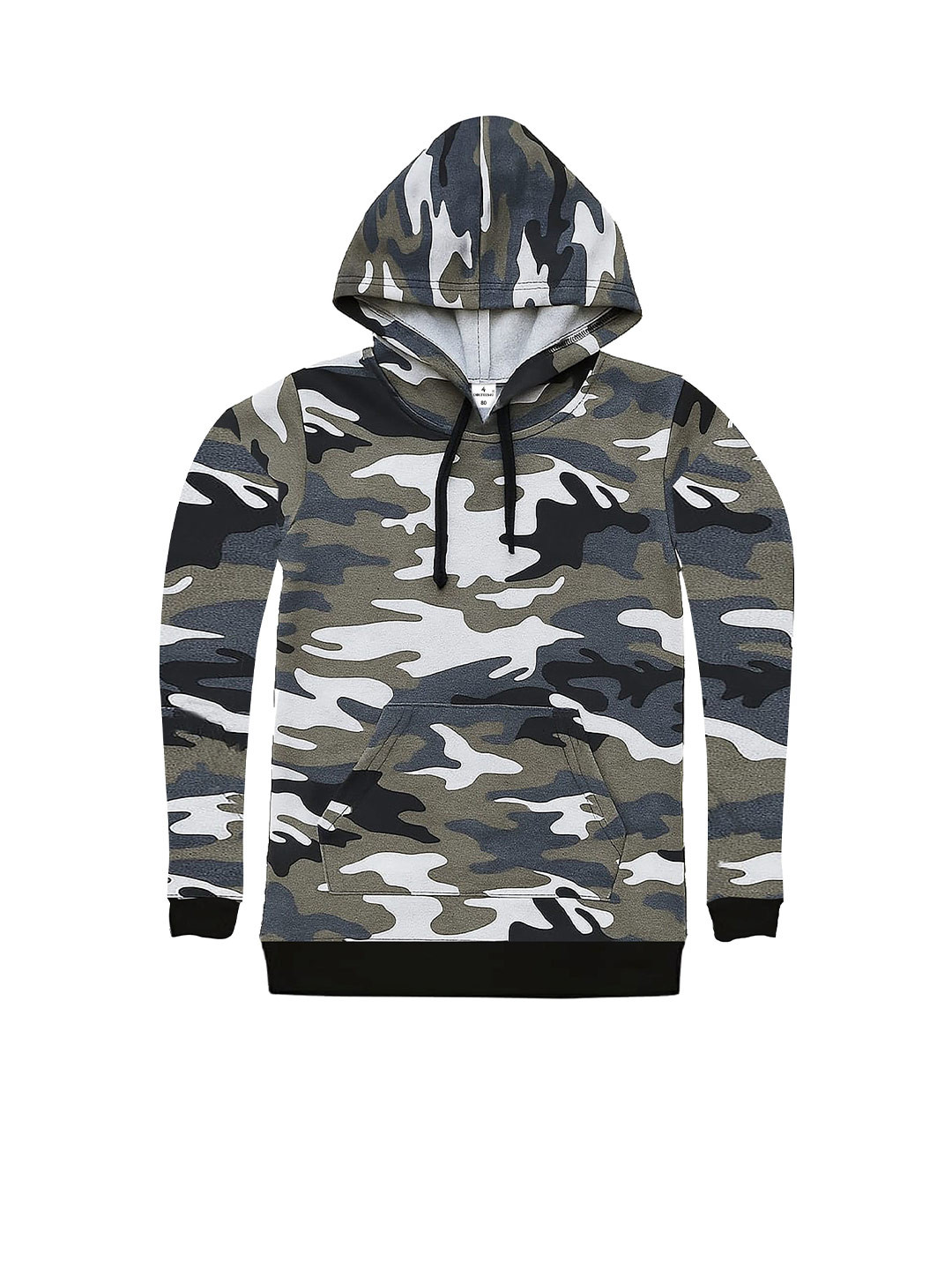CoolTees4U Kids Military Printed Hooded Pullover