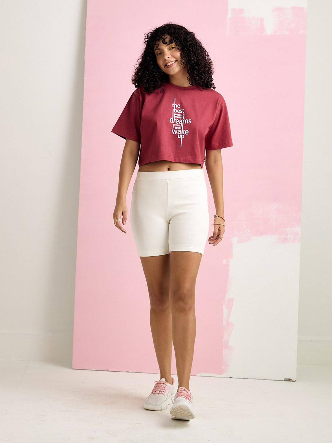 AVOCADO Women Print Cotton Crop Top