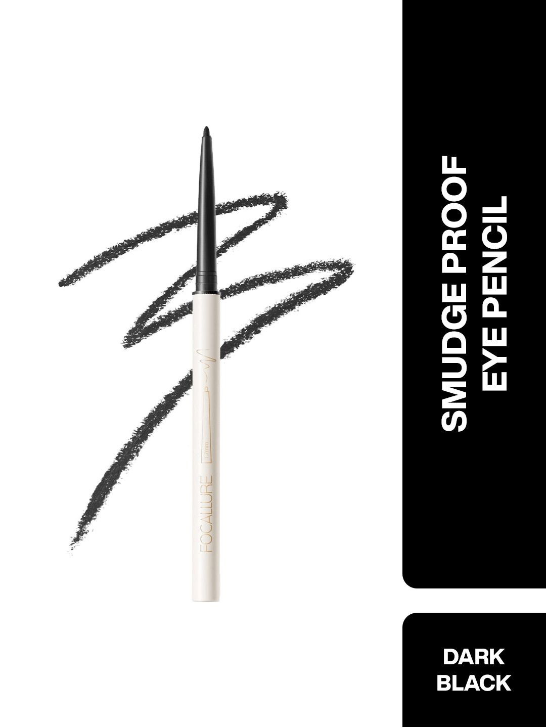 FOCALLURE Perfectly Defined Smudge Proof Gel Eyeliner - 0.4 g - Dark Black F01