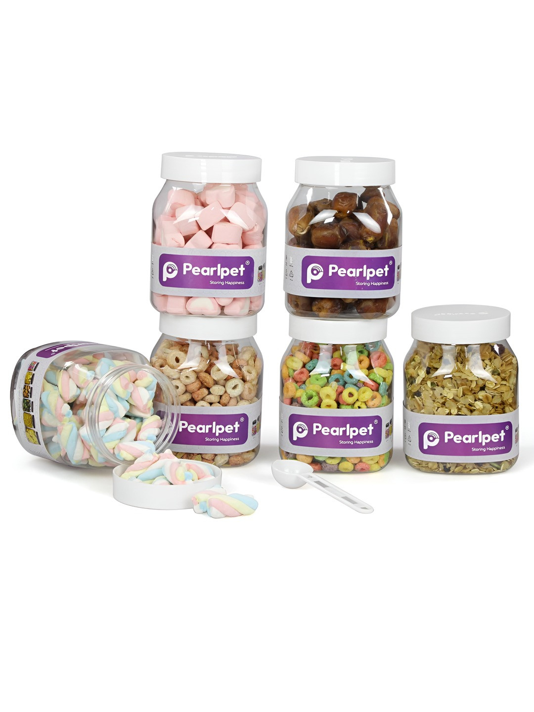 Pearlpet Green Plastic Cylinder Shape Container