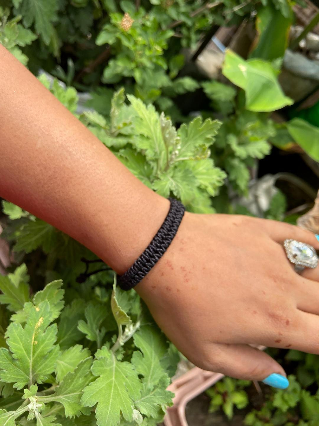 KALAFICIAL Black Braided Cord Bracelet