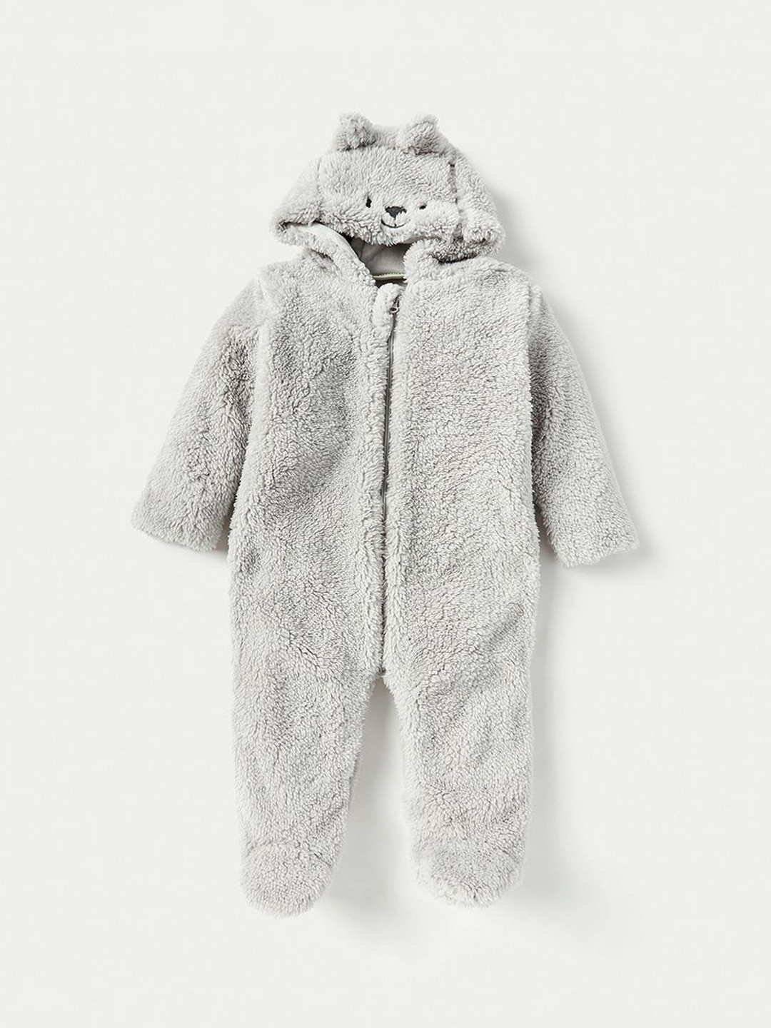 Juniors by Babyshop Boys Bear Ear Applique Hooded Sleepsuit