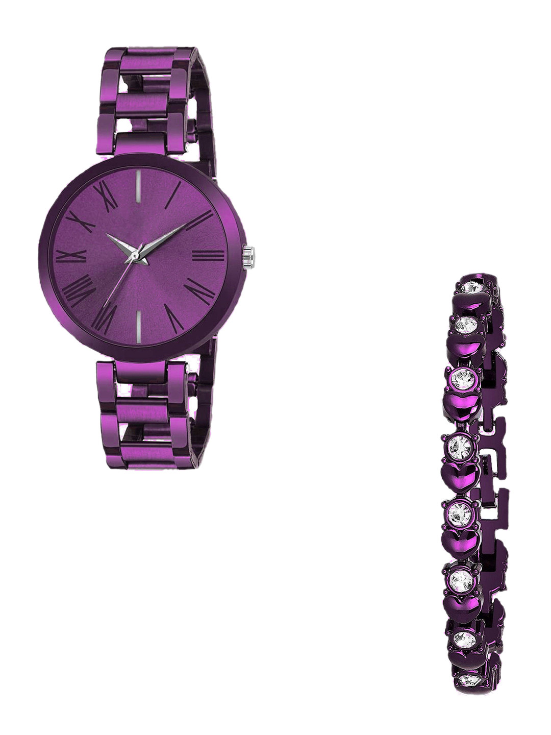 THE SHOPOHOLIC Women Stainless Steel Bracelet Style Straps Analogue Watch TNR-P-BR