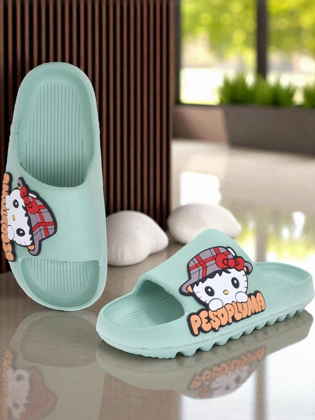 KAPYANSH Women Green Flip Flops