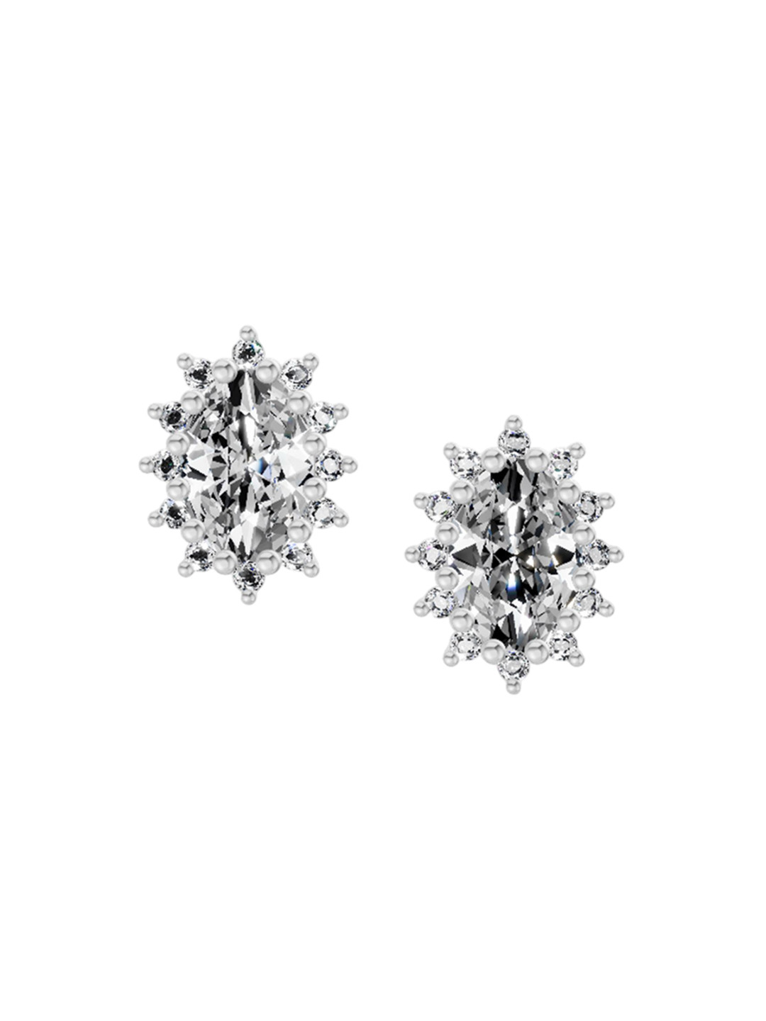 Sparkles 14KT Gold Earrings With 0.98 Carat Lab Grown Diamonds- 1.52 g