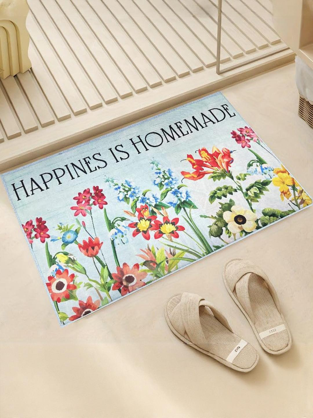 Elanza Pack of 11600 GSM Microfibre Anti-Skid Bath Rugs