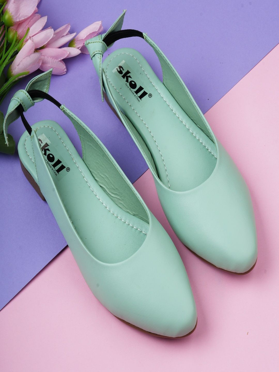 SKOLL Women Pointed Toe Mules Flats