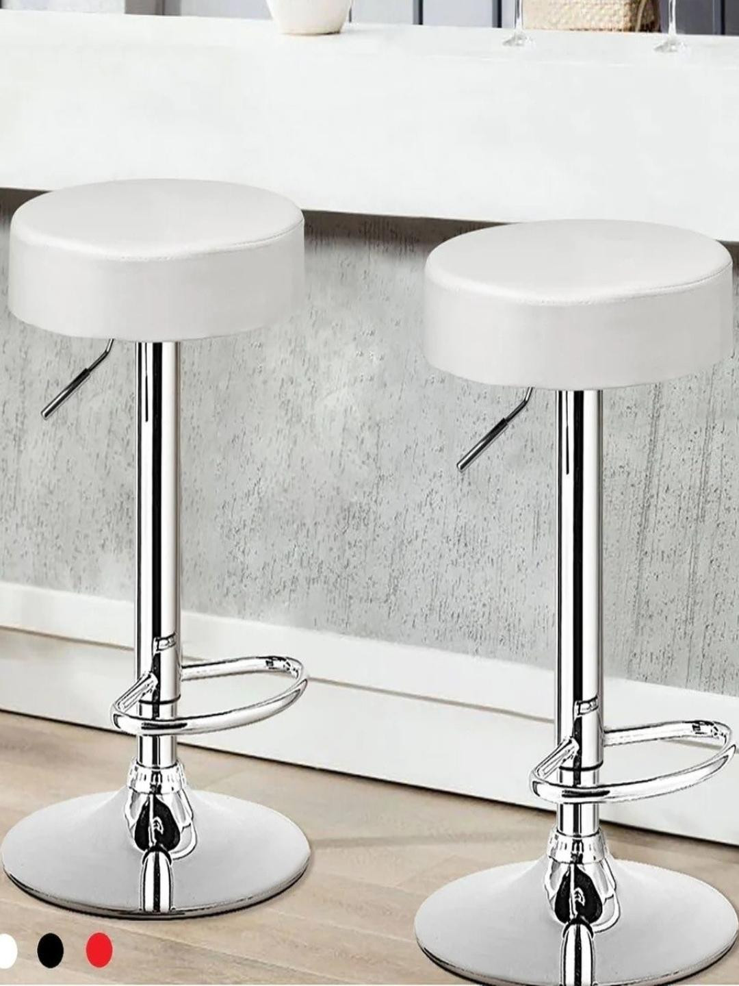 DOE BUCK White Adjustable Bar Stools