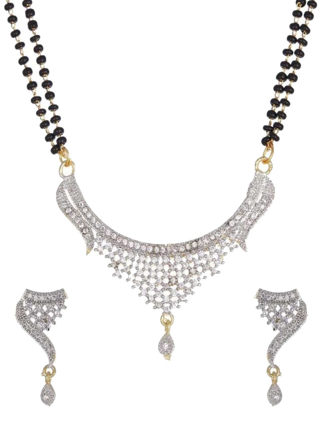 NILKANTH Artificial Stones Studded Mangalsutra