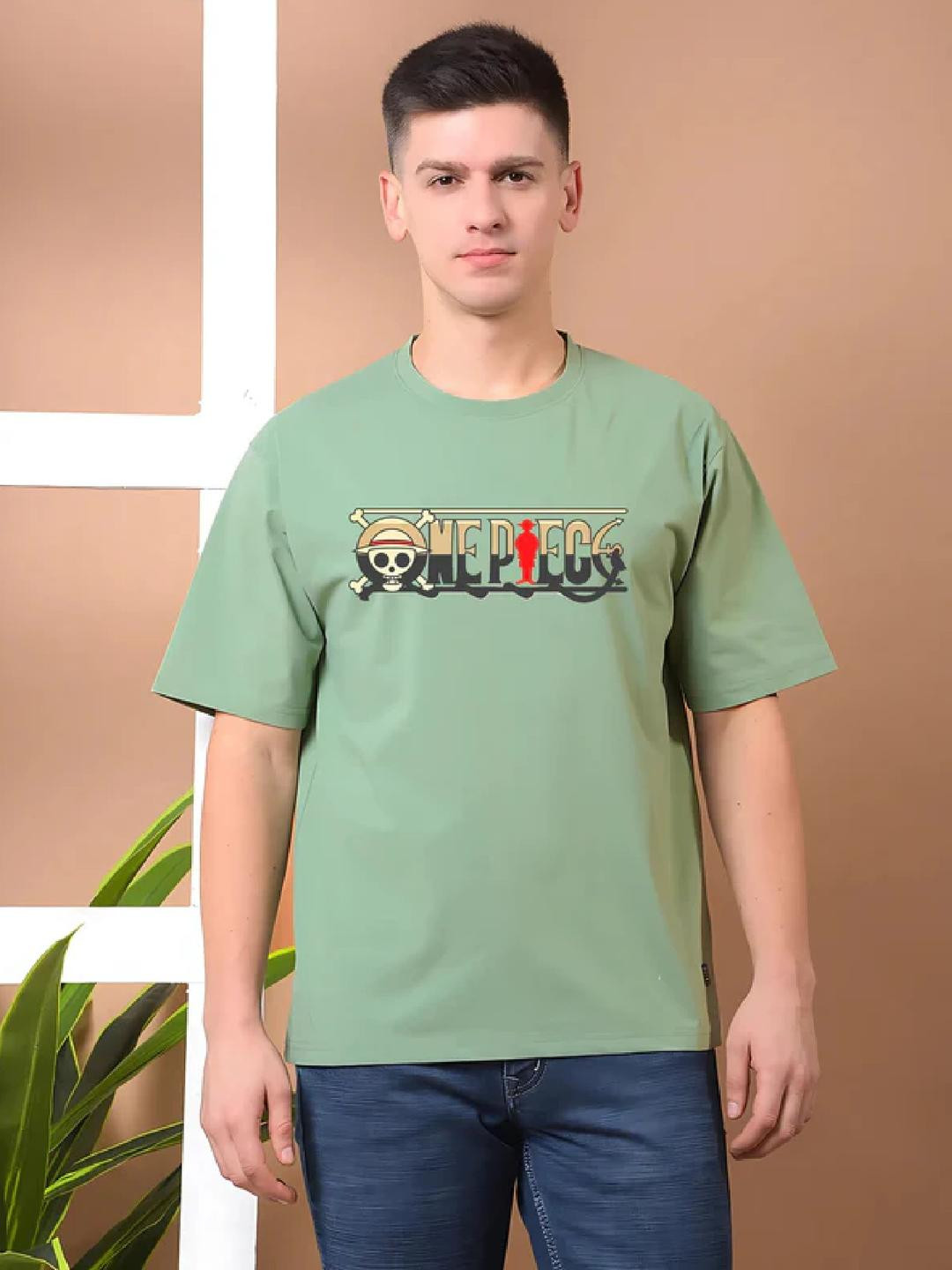 MEGAKART One Piece Straw Hat Crew Oversized Cotton Tee