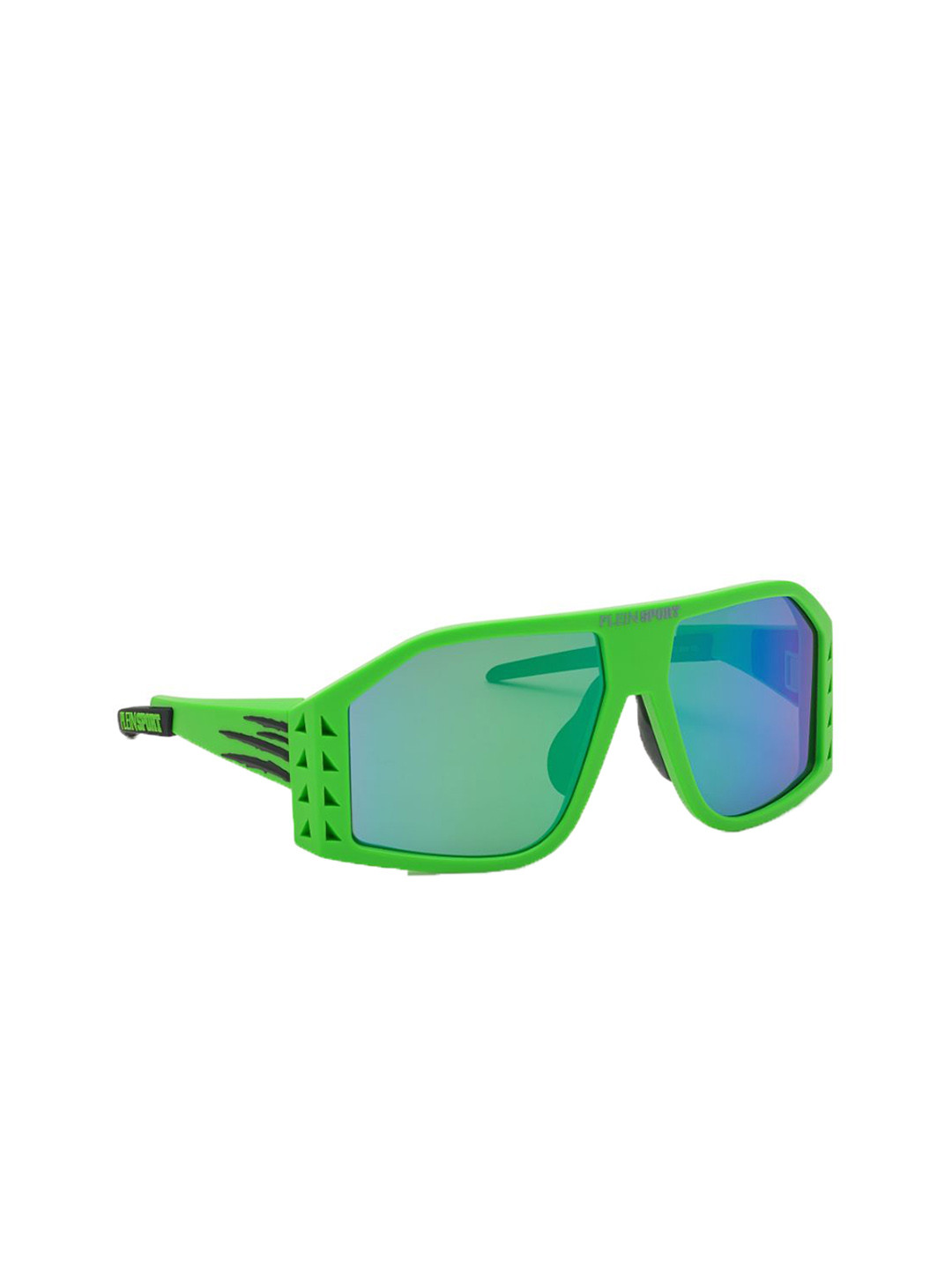 PHILIPP PLEIN Men Green Lens & Green Sports Sunglasses with