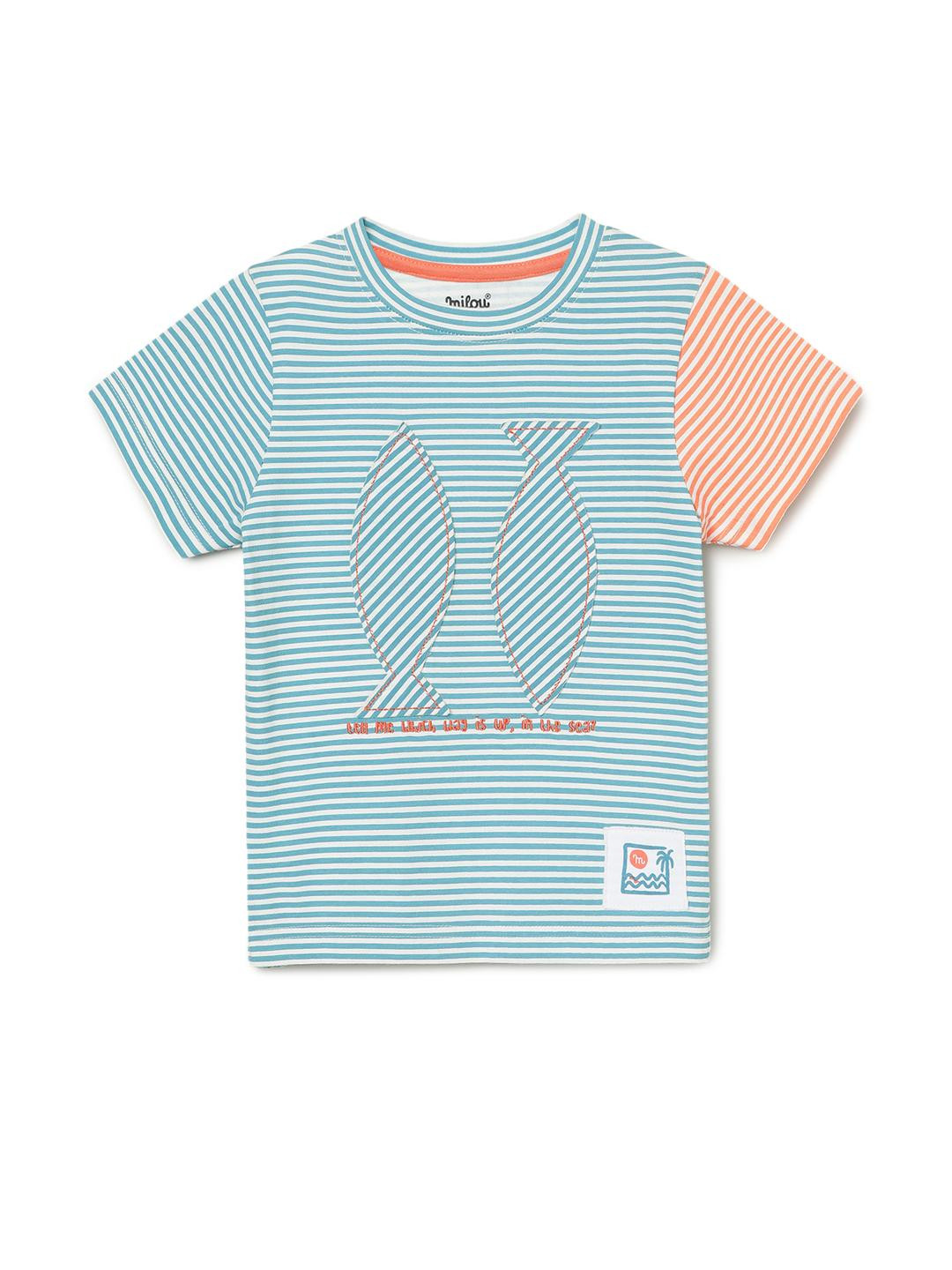 Milou International Private Limited Boys White Tshirts