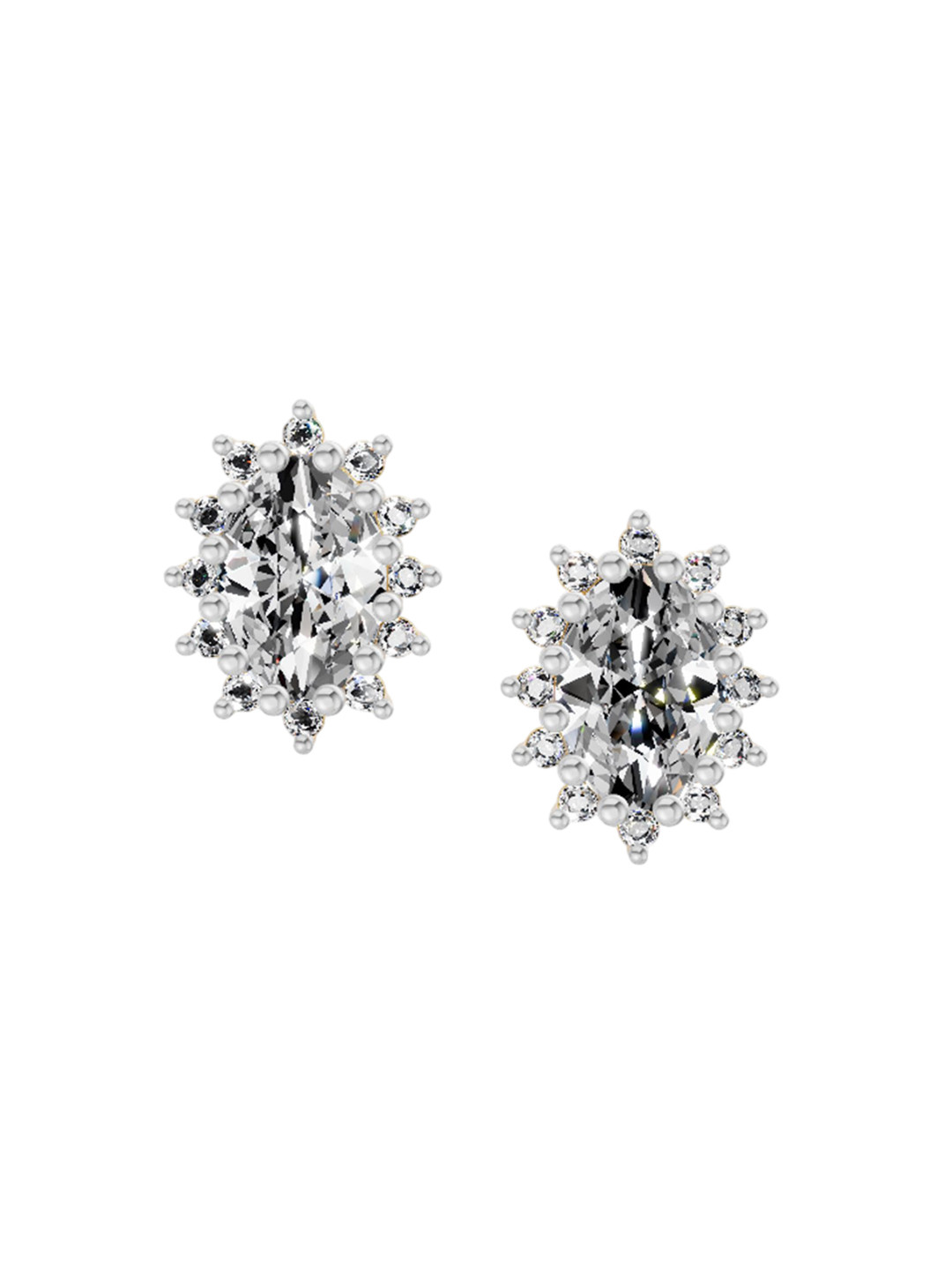Sparkles 14KT Gold Earrings With 0,98 Carat Lab Grown Diamonds- 1.52 g