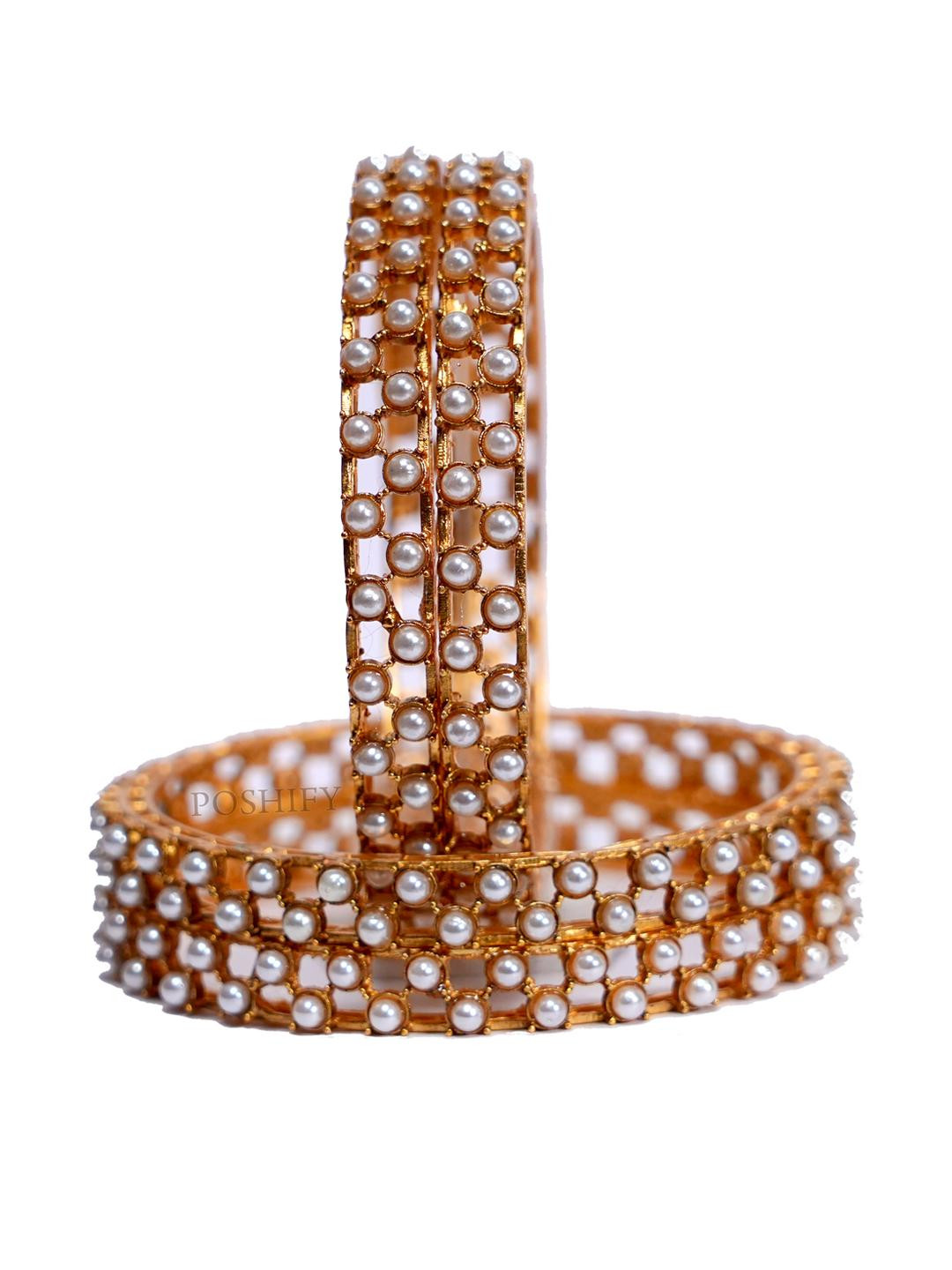 Luxury Gold Plated Pure Brass Bangles 2384B-1953 Stylish Traditional Bangle