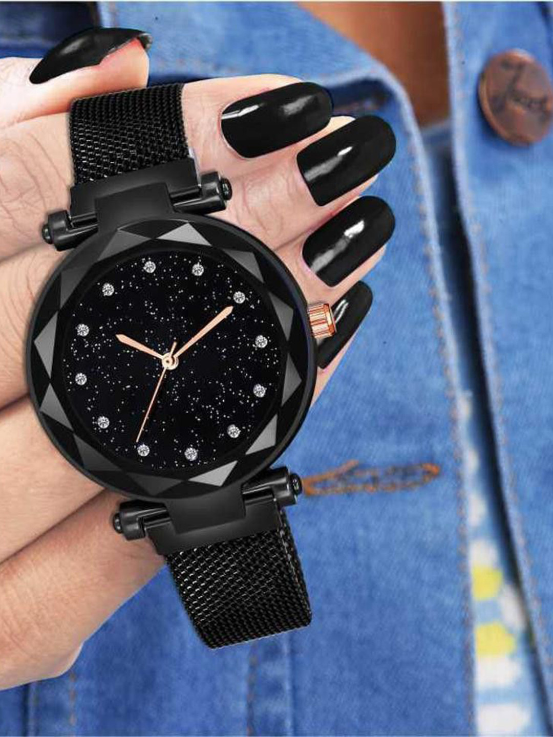 THE SHOPOHOLIC Women Analogue Watch FR-BAR-BLACK