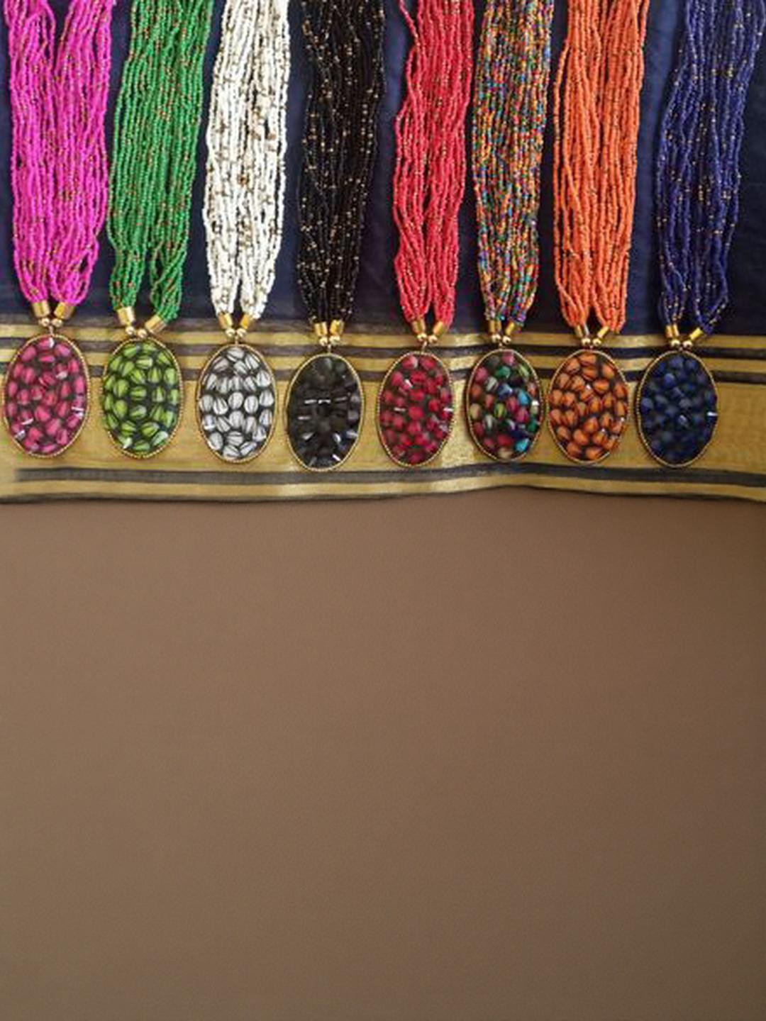 Grace Collections Pack of 8 Multi Layered Beaded Necklace