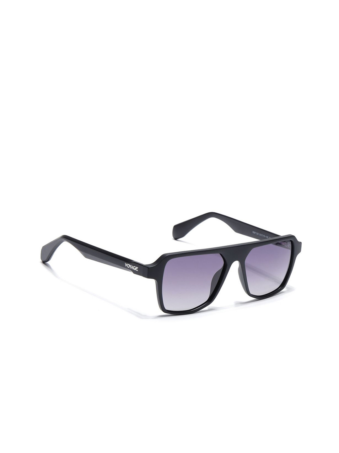 Voyage Unisex Grey Lens & Black Frame Wayfarer Sunglasses with Polarised Lens 7120PMG7274