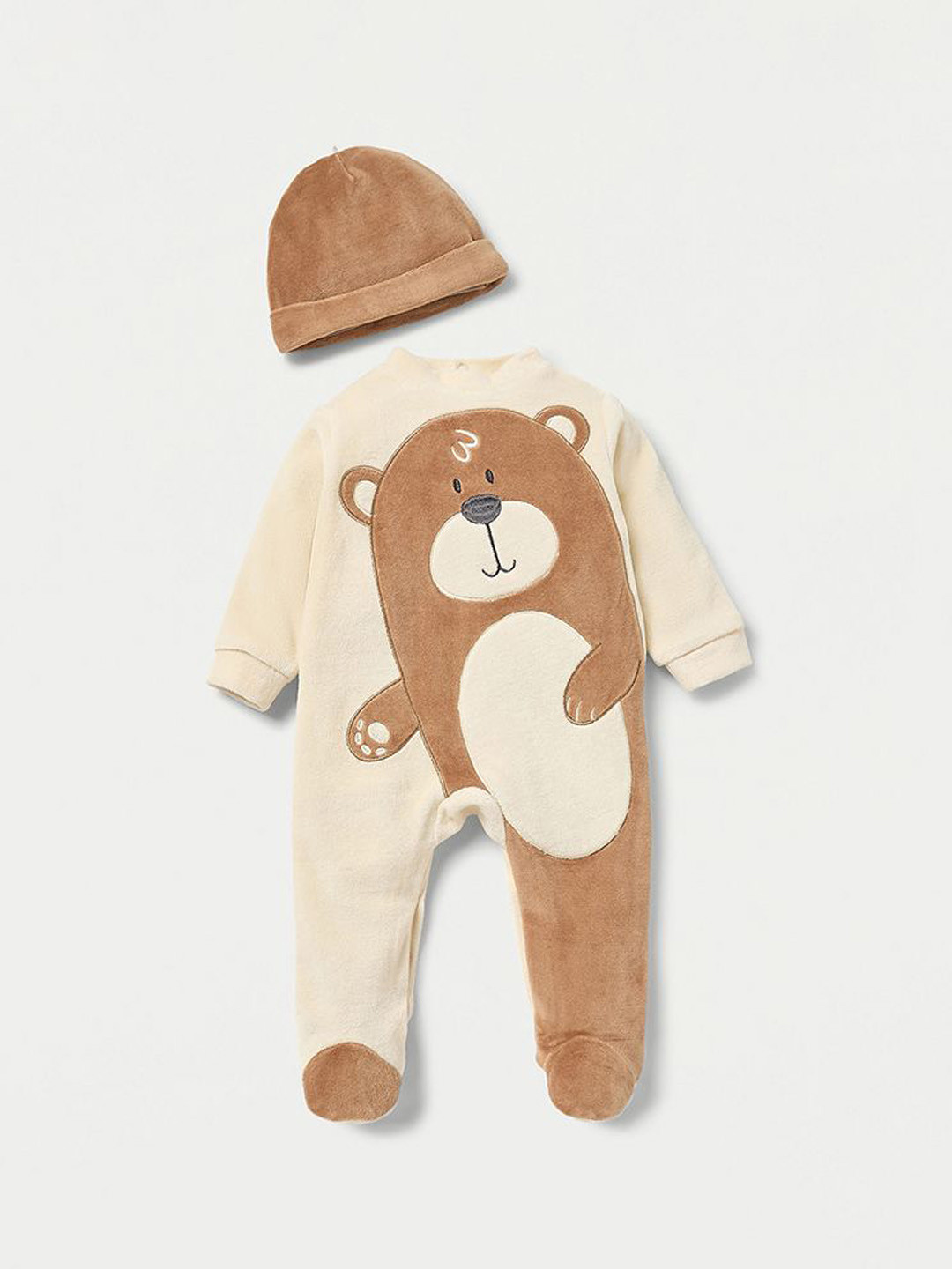 Juniors by Babyshop Boys Teddy Bear Detail Sleepsuit