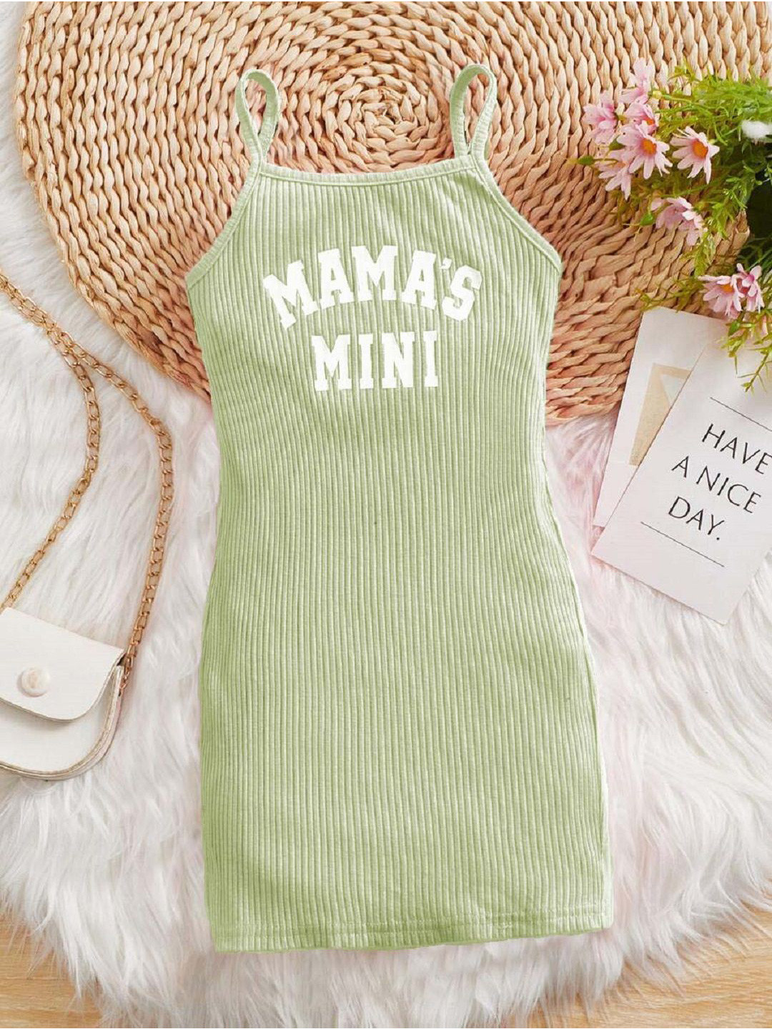 White World Girls Alphanumeric Self Design Bodycon Dress