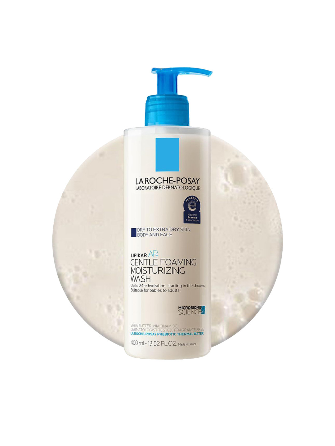 La roche - posay Lipikar Gentle Foaming Moisturizing Wash - 400 ml