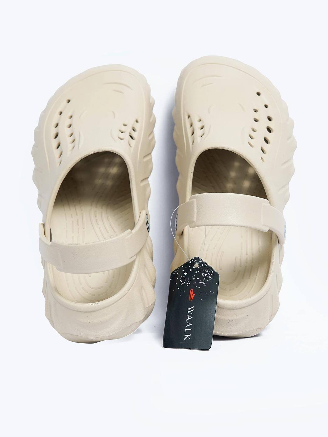 WAALK Men Beige EVA Flip Flops