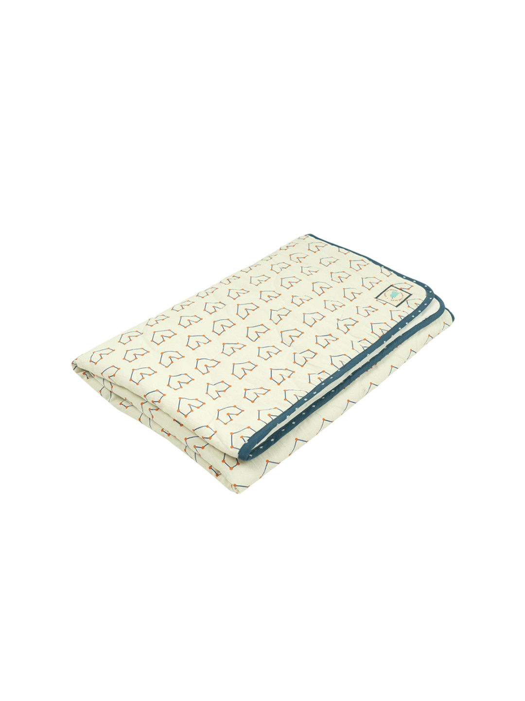 TIDY SLEEP Printed Pure Cotton Travel & Play Mat