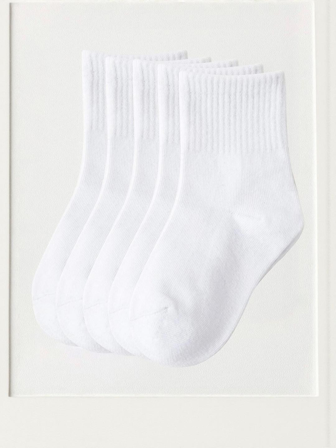 Kolor Fusion Kids Pack Of 5 Solid Ankle Length Socks