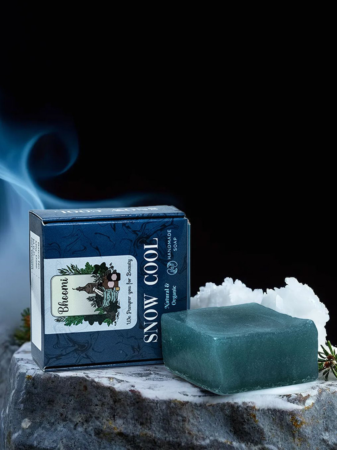 BHOOMI HERBAL INDIA Set Of 6 Snow Cool Soaps - 90 g Each