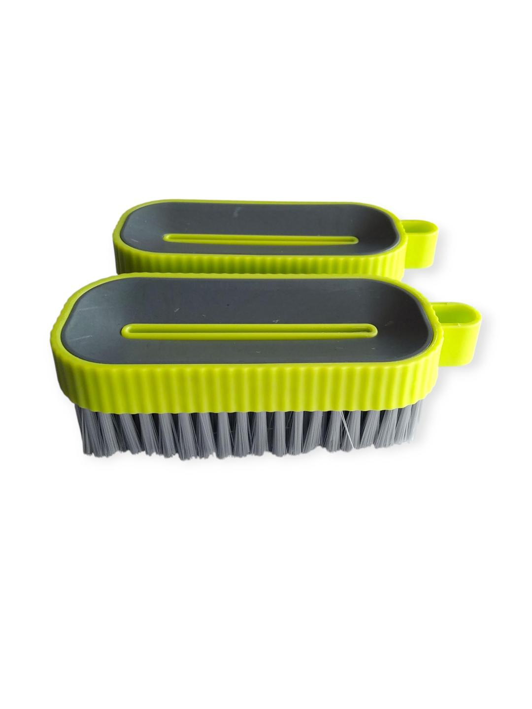 ARPANA BRIGHT Lime Green 2 piece Solid Plastic Bath Accessories Set