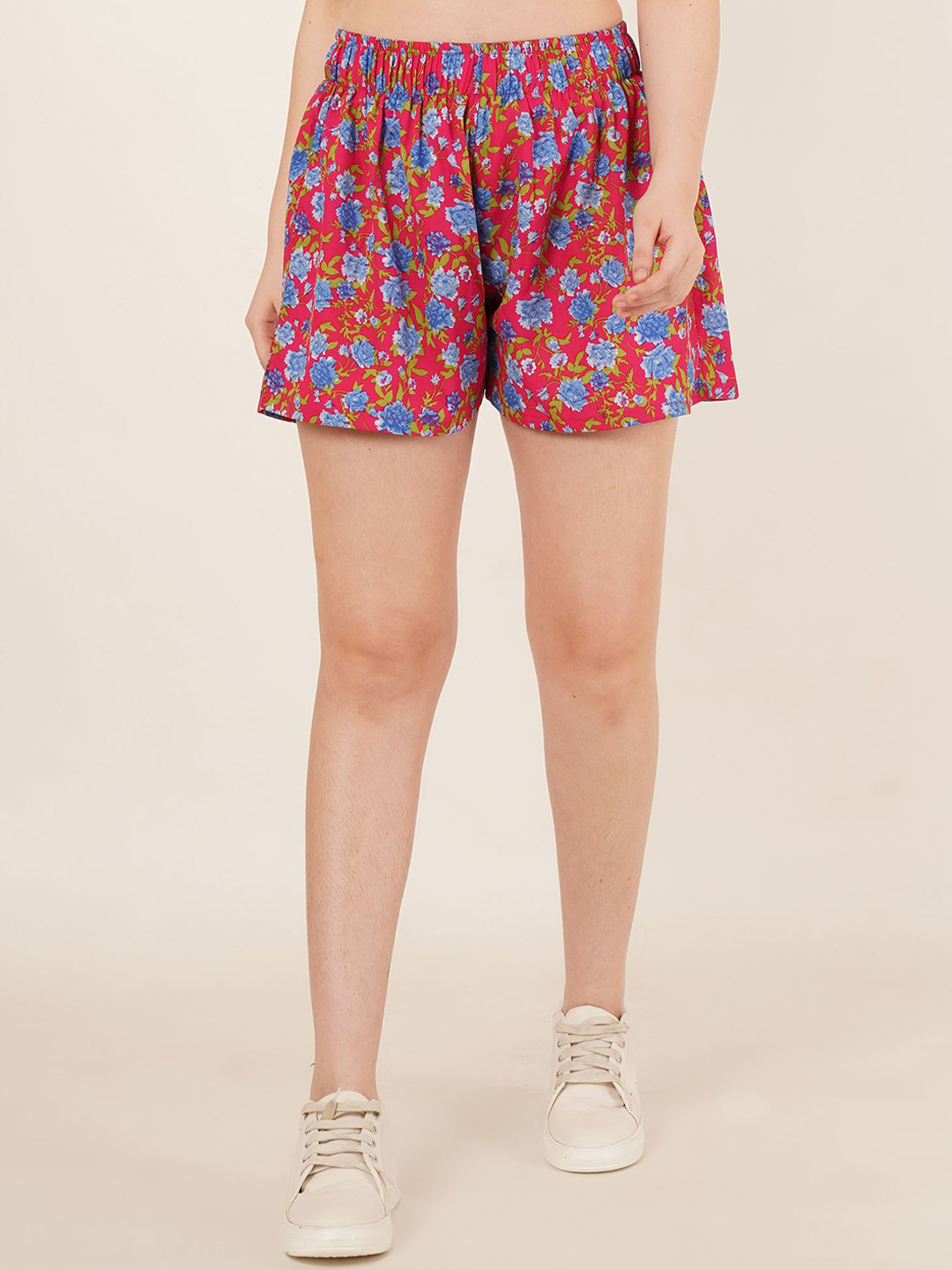 Kushi Flyer Women Printed High-Rise Training or Gym Shorts