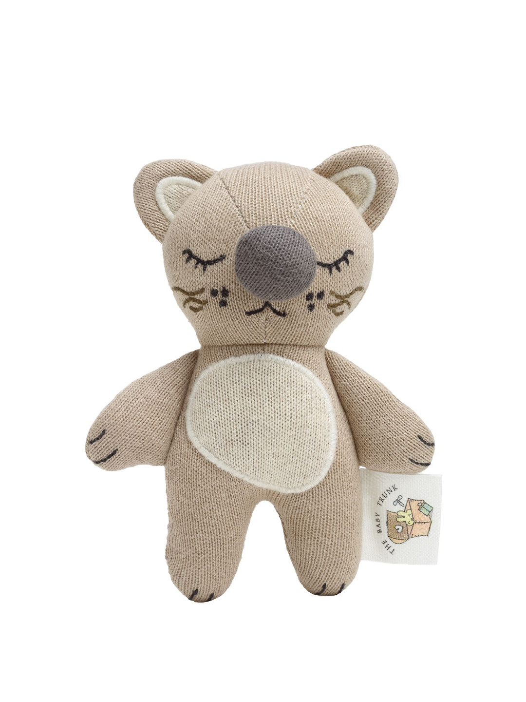 THE BABY TRUNK Kids Tiger Rattle Cotton Soft Toy