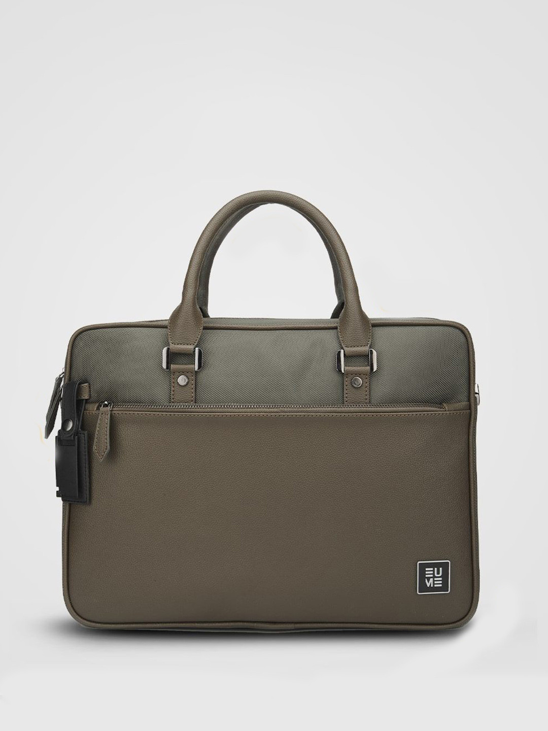 EUME Unisex Charcoal Olive Commute Messenger Bag