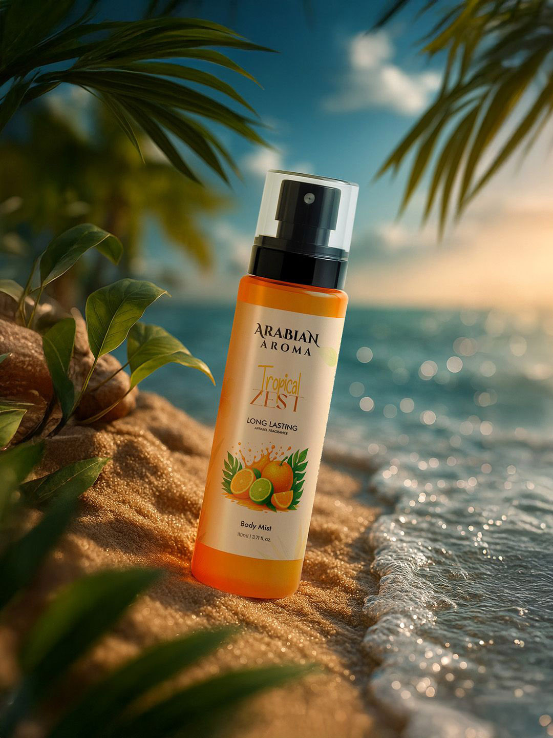 Arabian Aroma Tropical Zest Long Lasting Body Mist- 110 ml