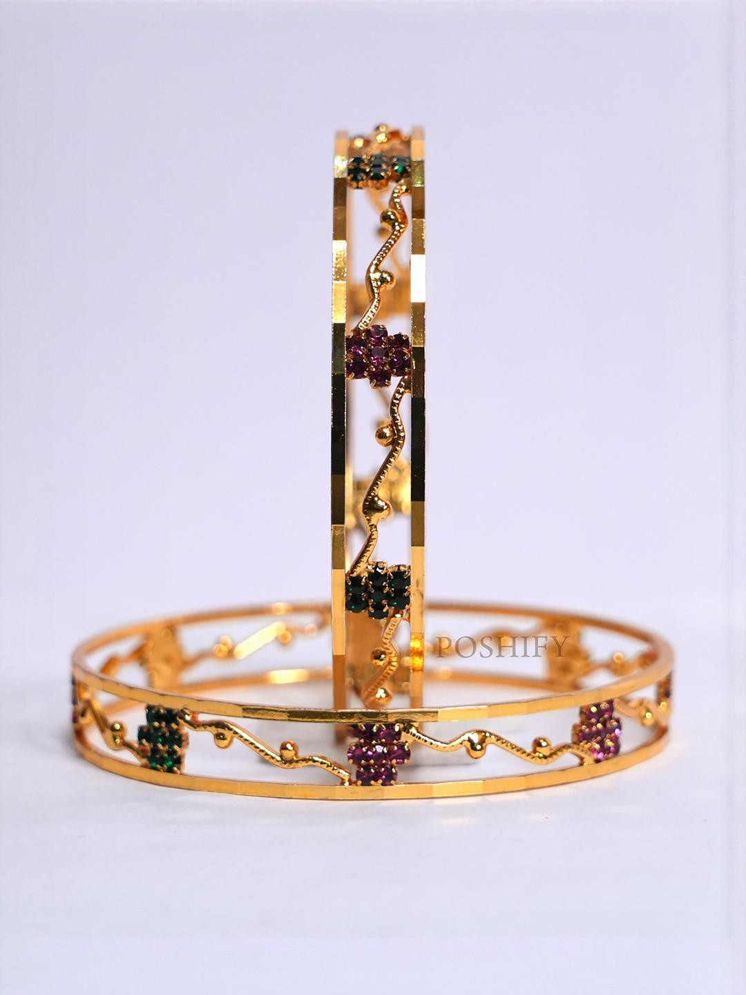 Luxury Gold Plated Pure Brass Bangles 318-1617 Stylish Traditional Bangle