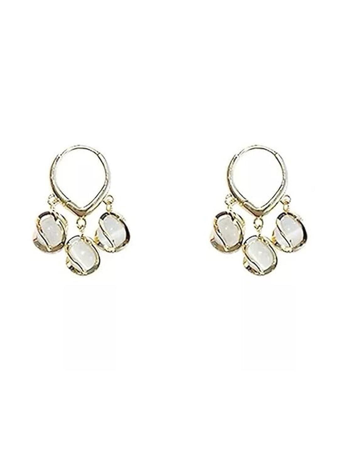 Inara Robes Gold-Plated Alloy Opal Earrings