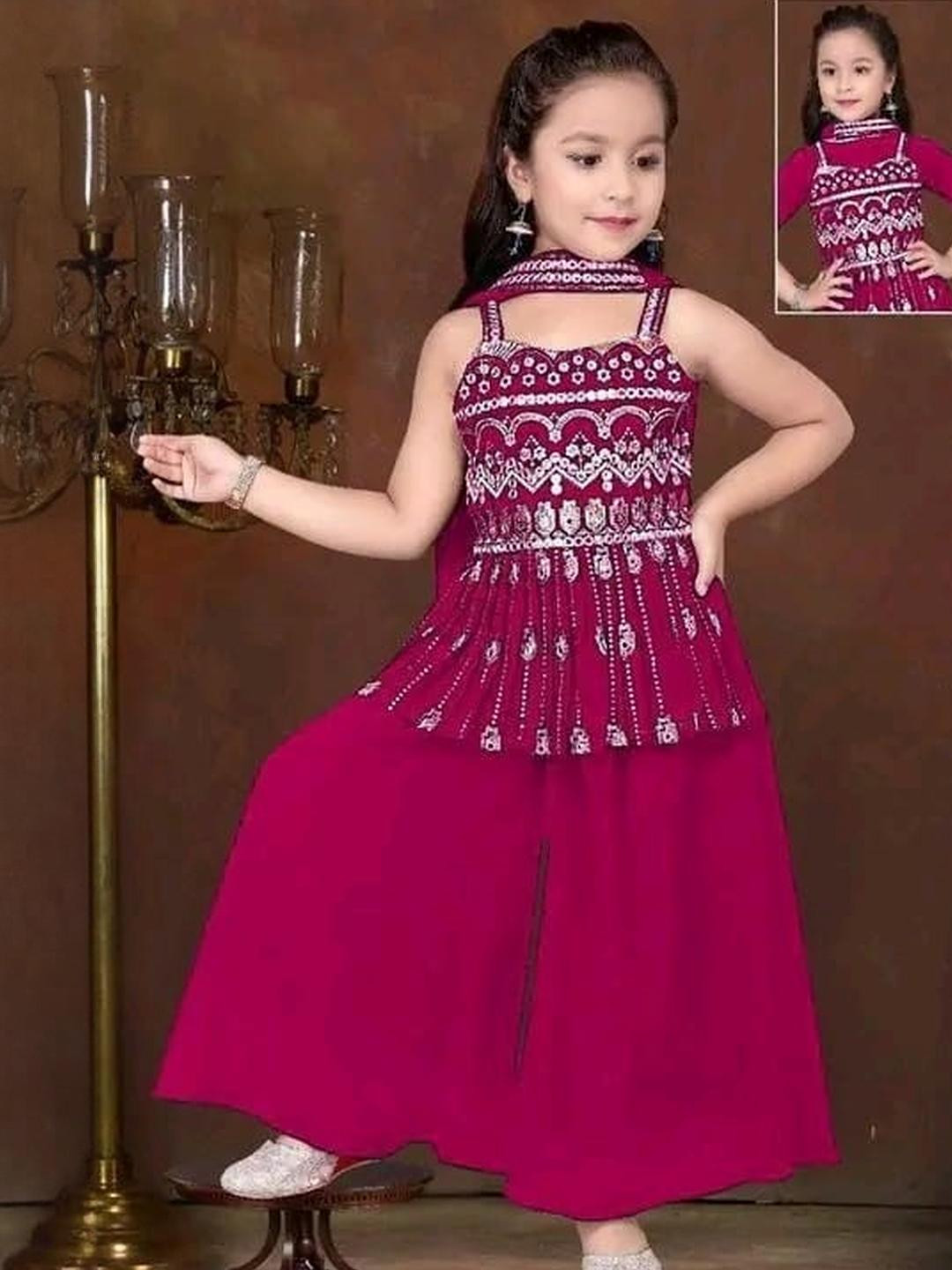 MD ENTERPRISE Kids-Girls Pink Clothing Set