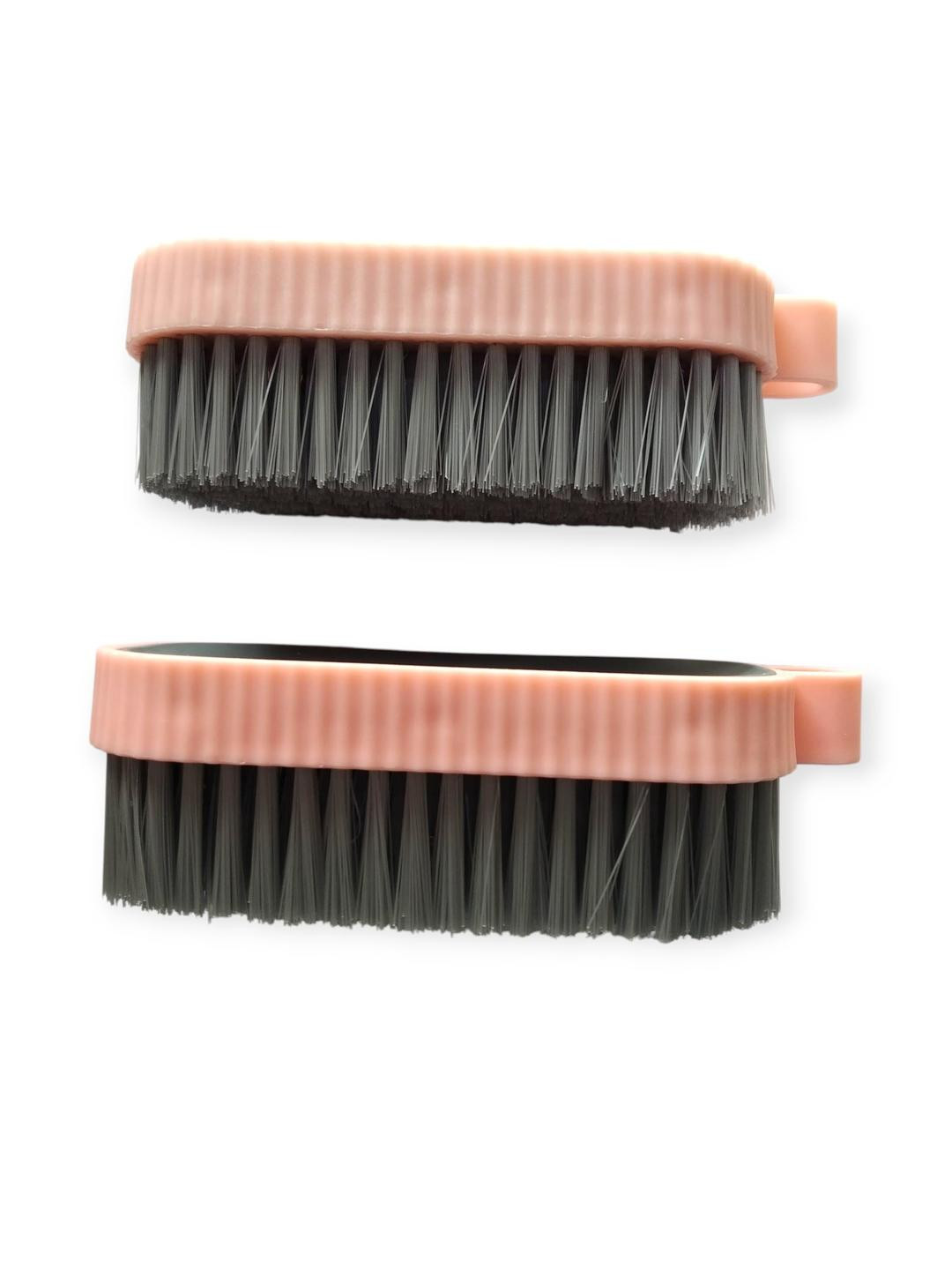 ARPANA BRIGHT Grey Set of 2 Soft Bristle Clothes Washing Brush