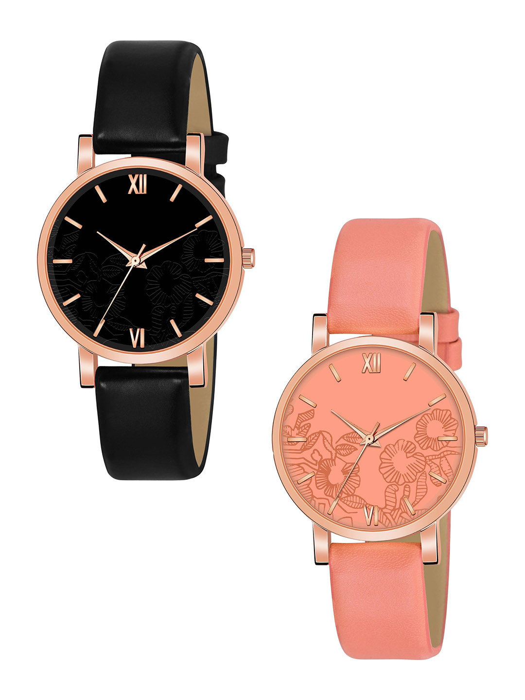 THE SHOPOHOLIC Women Dial & Leather Straps Analogue Watch Rizz-B-O