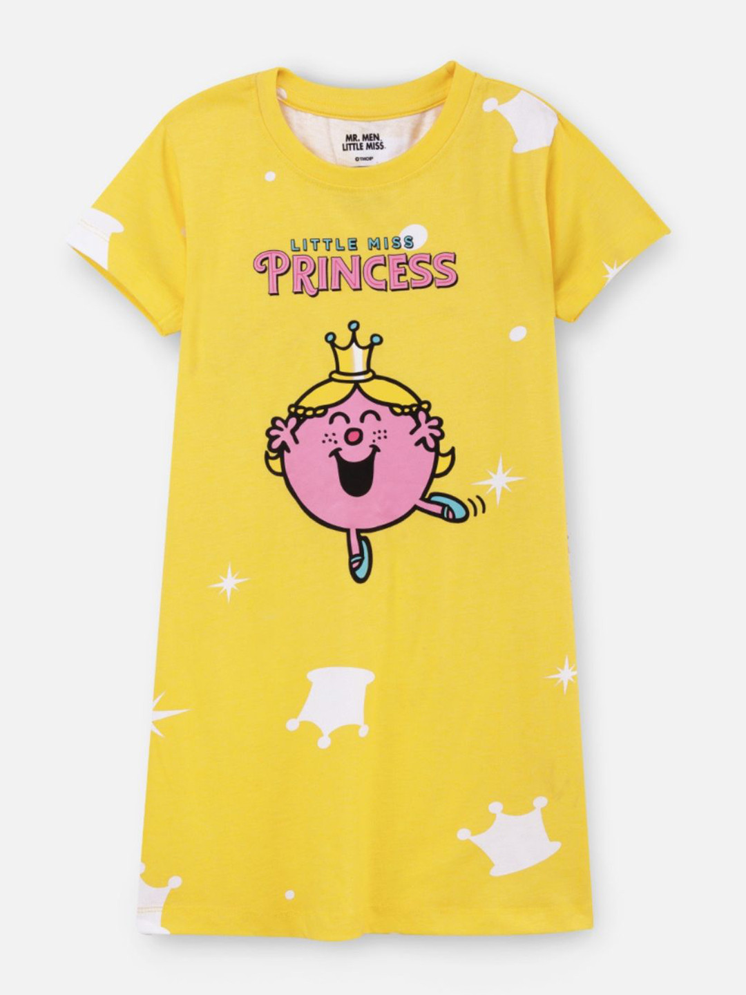 Nap Chief Girls Mr Men Miss Princess Printed Pure Cotton Nightdress