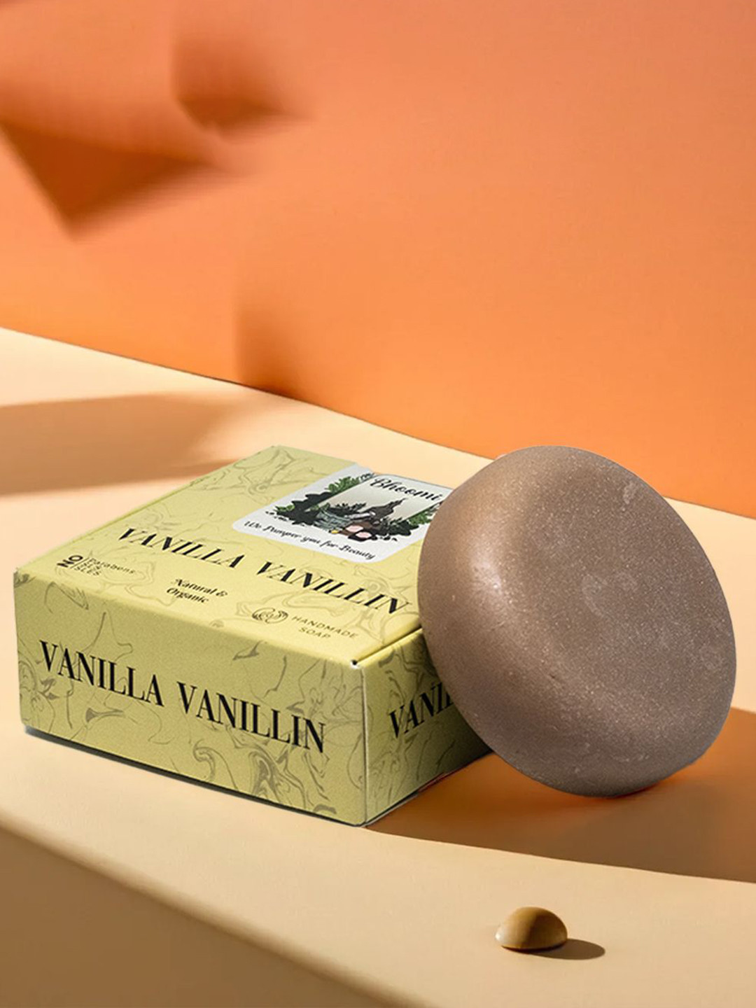 BHOOMI HERBAL INDIA Set Of 3 Vanilla Vanillin Soap - 90 g Each