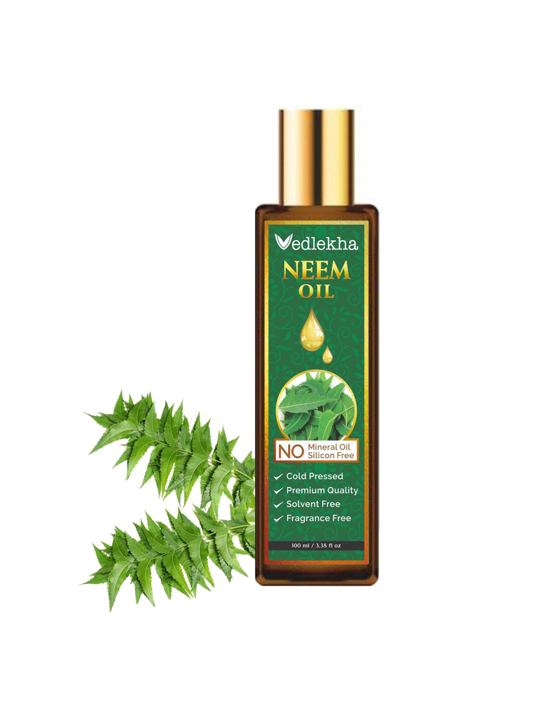 Vedlekha Organic Neem Oil For Hair & Skin - 100 ml